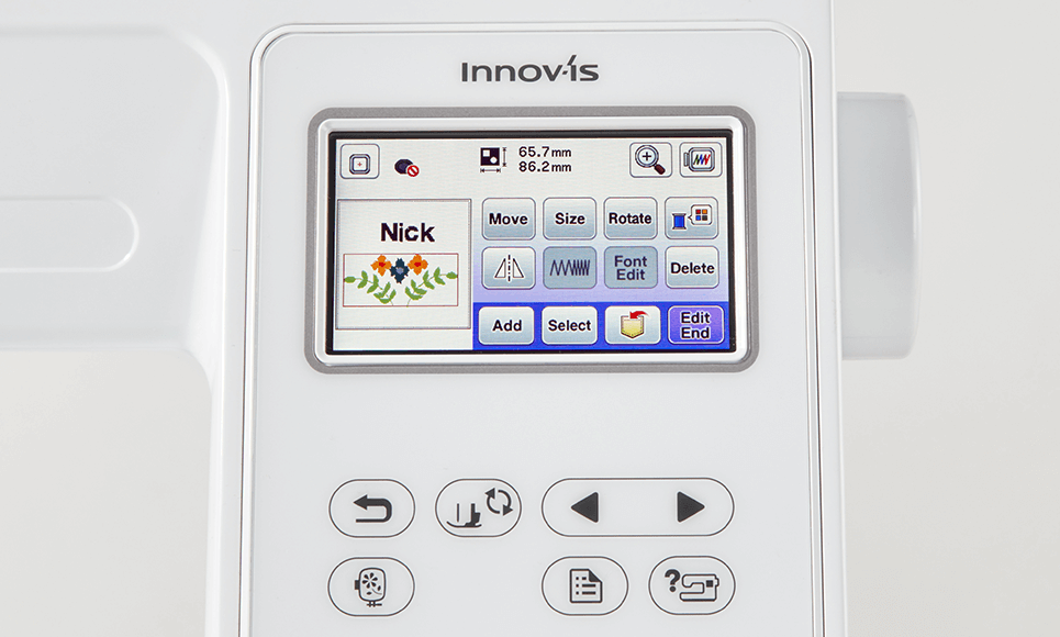 Innov-is M240ED embroidery machine 4